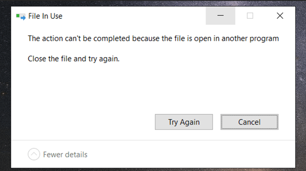 Deleting files "Cannot be removed because it is not empty" Error (Solved)